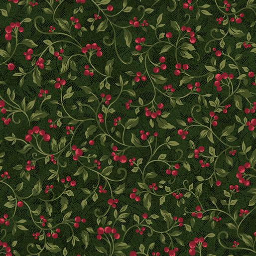 Benartex Fabrics, Star of Light, Berries, Holly