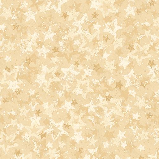 Benartex Fabrics, Star of Light, Heavenly Star, Cream