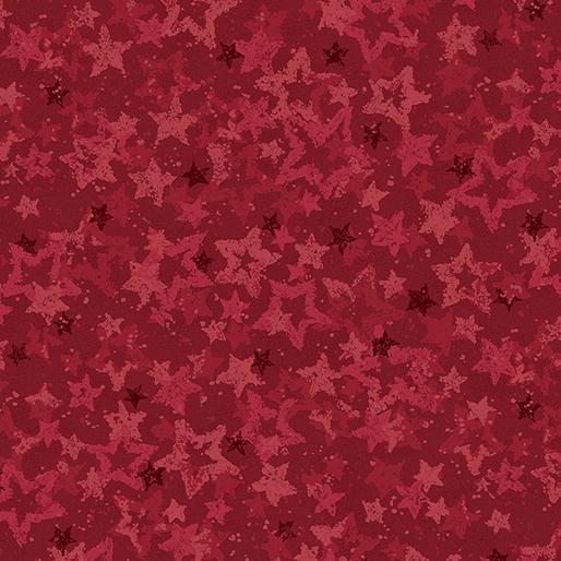 Benartex Fabrics, Star of Light, Heavenly Star, Red