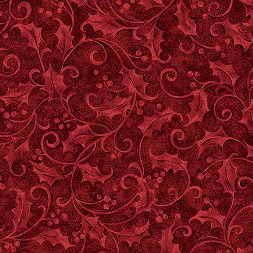 Benartex Fabrics, Star of Light, Holly, Red