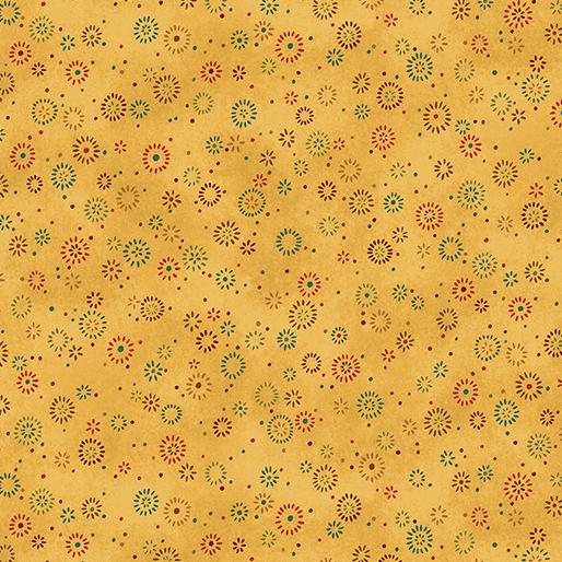 Benartex Fabrics, Star of Light, Twinkle, Gold