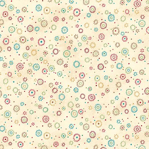 Benartex Fabrics, Star of Light, Twinkle, Multi Cream