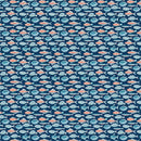 Benartex Fabrics, Under The Sea, Fish Swim, Navy