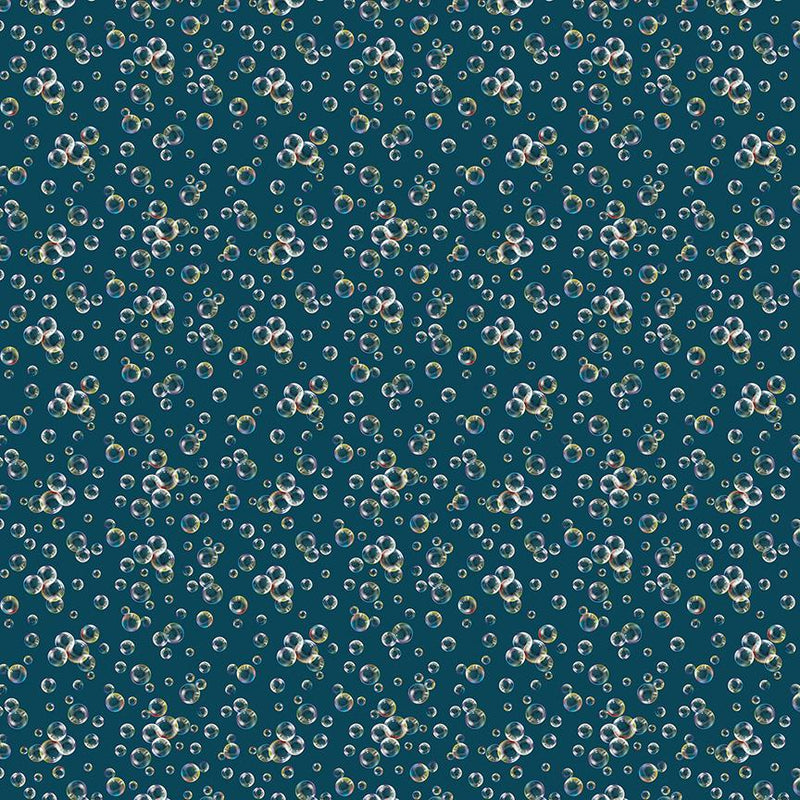 Benartex Fabrics, Under The Sea, Sea Bubbles, Blue