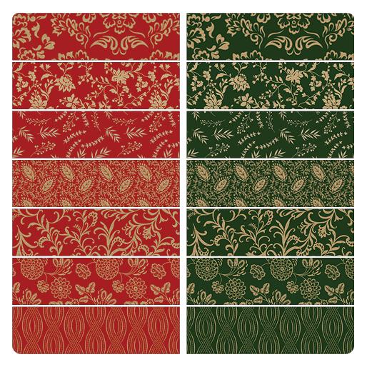 Benartex, Holiday Keepsakes, 2.5 X wof Strip Pack