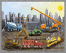Blank Quilting, Lets Get Building, Construction Equipment Panel, 36" X 43"
