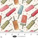 Blank Quilting, Vintage Summer, Tossed Popsicles, Ivory