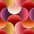 Blank Quilting, Wide Backing,  Red Fan Texture