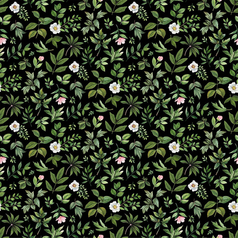 Blush by Northcott, Green on Black