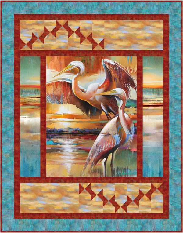 Bound To Be Quilting, Rise & Fall Panel Pattern