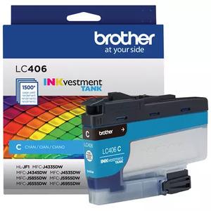 Brother LC406CS Print Moda INKvestment Tank Standard Ink 48ml, Cyan