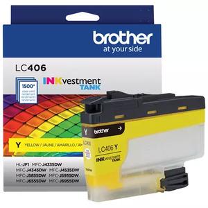 Brother LC406YS Print Moda INKvestment Tank Standard Ink 48m, Yellow,
