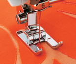 Brother SA186 Open Toe Snap On Metal Presser Foot for Decorative and Satin Stitches on 7mm Zigzag Ma
