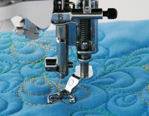 Brother SA187 Metal Open Toe Free Motion Quilting Embroidery Darning Foot XE0767001 Low Shank Screwo