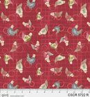 All Cooped Up Quilt Kit, Chicken Scratch fabric collection