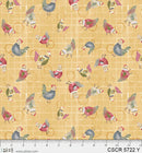 All Cooped Up Quilt Kit, Chicken Scratch fabric collection