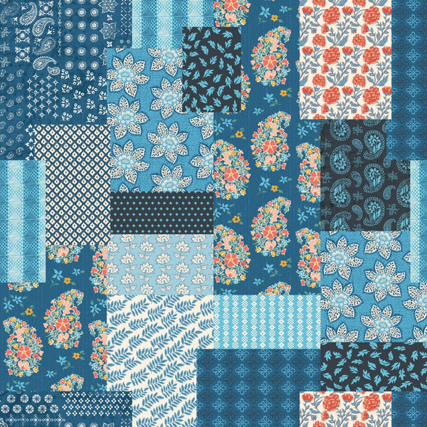 Cadence, Patchwork, Indigo