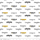 Caterpillar 100yr, Vintage Logos, White