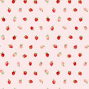 Clothworks, Berry Sweet, Mini Strawberries, Pink