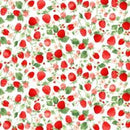 Clothworks, Berry Sweet, Viney Strawberries, Cream