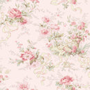 Clothworks, Charlotte, Cottage Floral, Light Pink