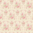 Clothworks, Charlotte, Damask, Light Cream