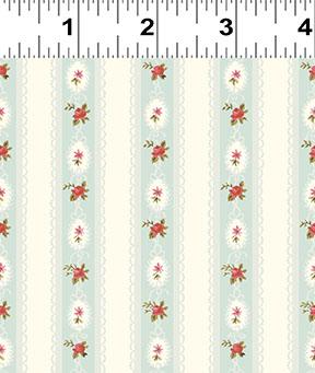 Clothworks, Charlotte, Ribbon Stripe, Aqua