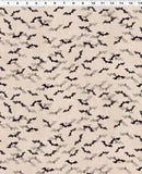 Clothworks, Faboolous, Bats, Light Khaki