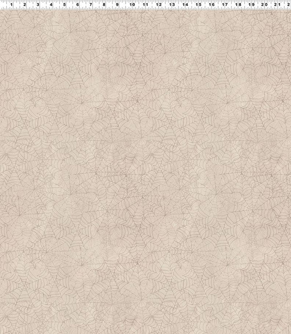 Clothworks, Faboolous, Spiderweb, Light Khaki