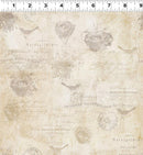 Clothworks, Harmony, Birds, Dk Butter