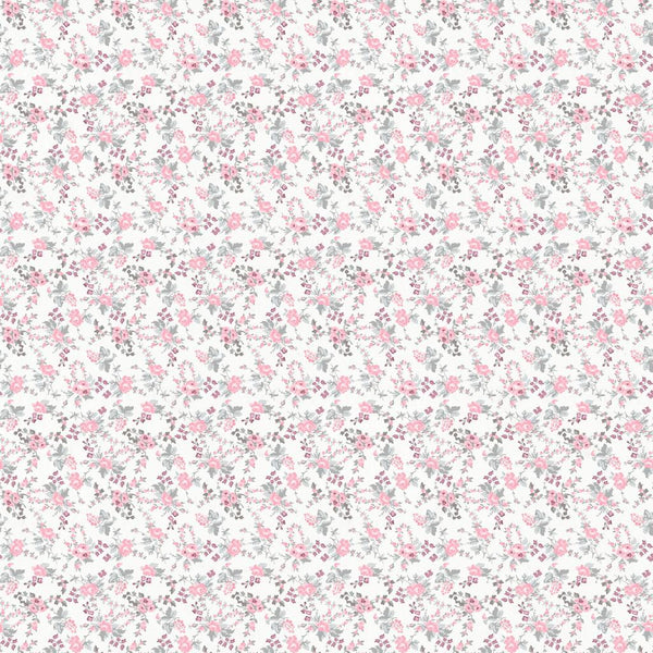 Clothworks, Harmony, Petite Fleur, Raspberry