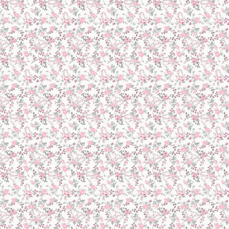 Clothworks, Harmony, Petite Fleur, Raspberry