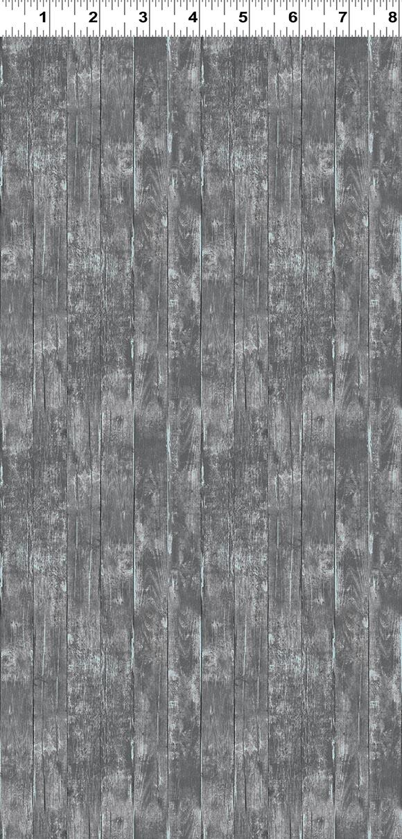 Clothworks, Harmony, Woodgrain, Dark Gray
