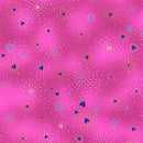 Clothworks, Laurel Burch Basics, Hearts, Eggplant