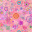 Clothworks, Lily Pond, Mandalas, Light Raspberry