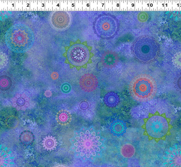 Clothworks, Lily Pond, Mandalas, Periwinkle