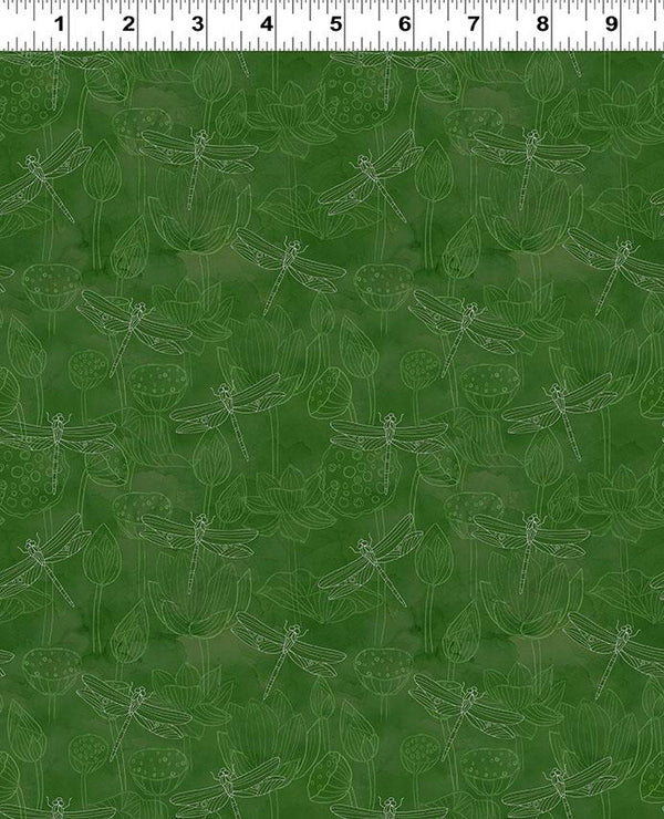Clothworks, Lily Pond, Tonal Dragonflies, Forest