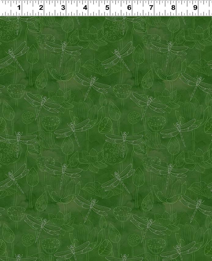 Clothworks, Lily Pond, Tonal Dragonflies, Forest