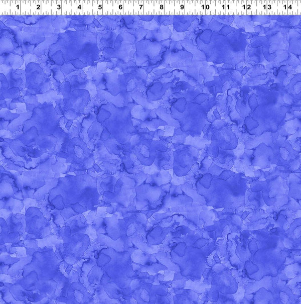 Clothworks, Lily Pond, Watercolor Wash, Periwinkle