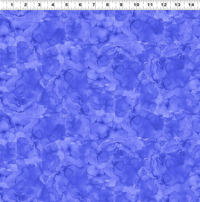 Clothworks, Lily Pond, Watercolor Wash, Periwinkle