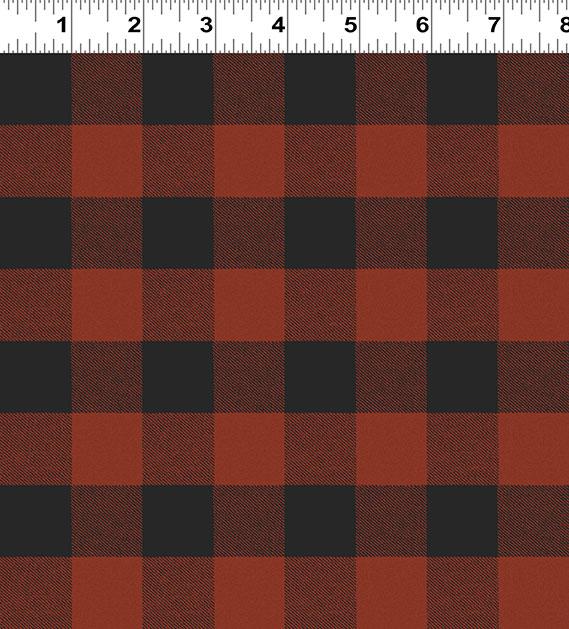 Clothworks, Living the Dream Flannel, Plaid, Red