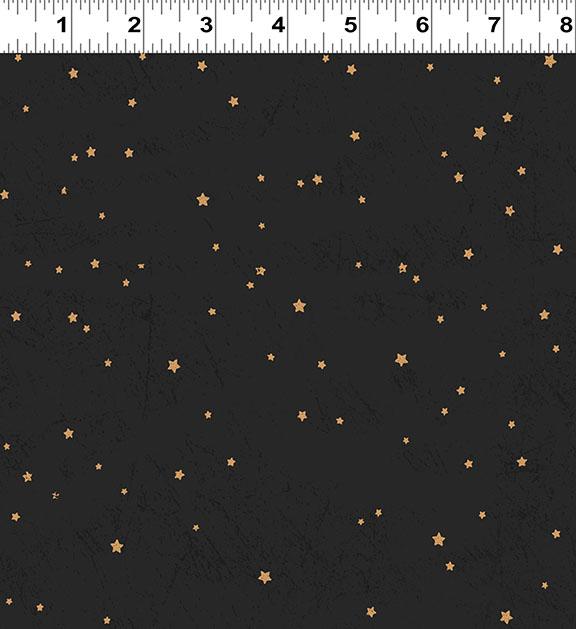 Clothworks, Living the Dream Flannel, Under the Stars, Black