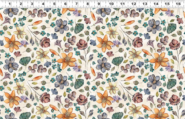 Clothworks, Night Whispers, Digital Floral, Multi