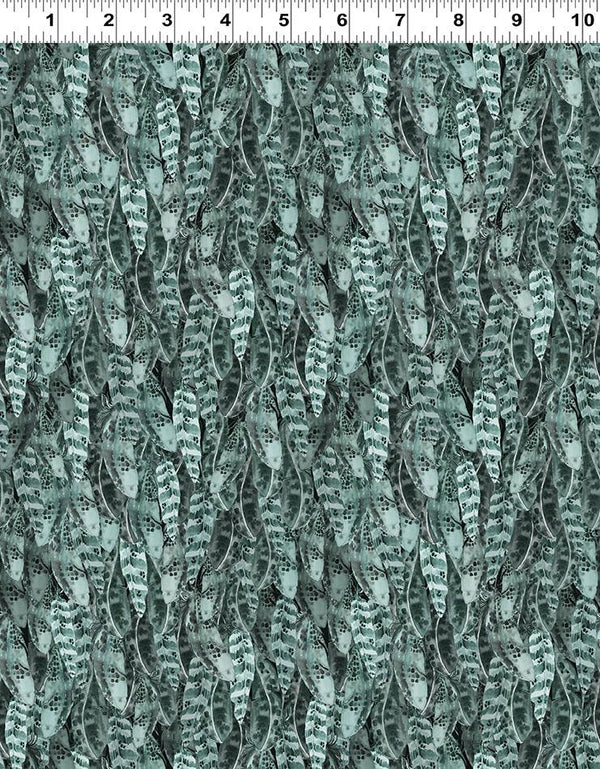 Clothworks, Night Whispers, Feathers, Teal