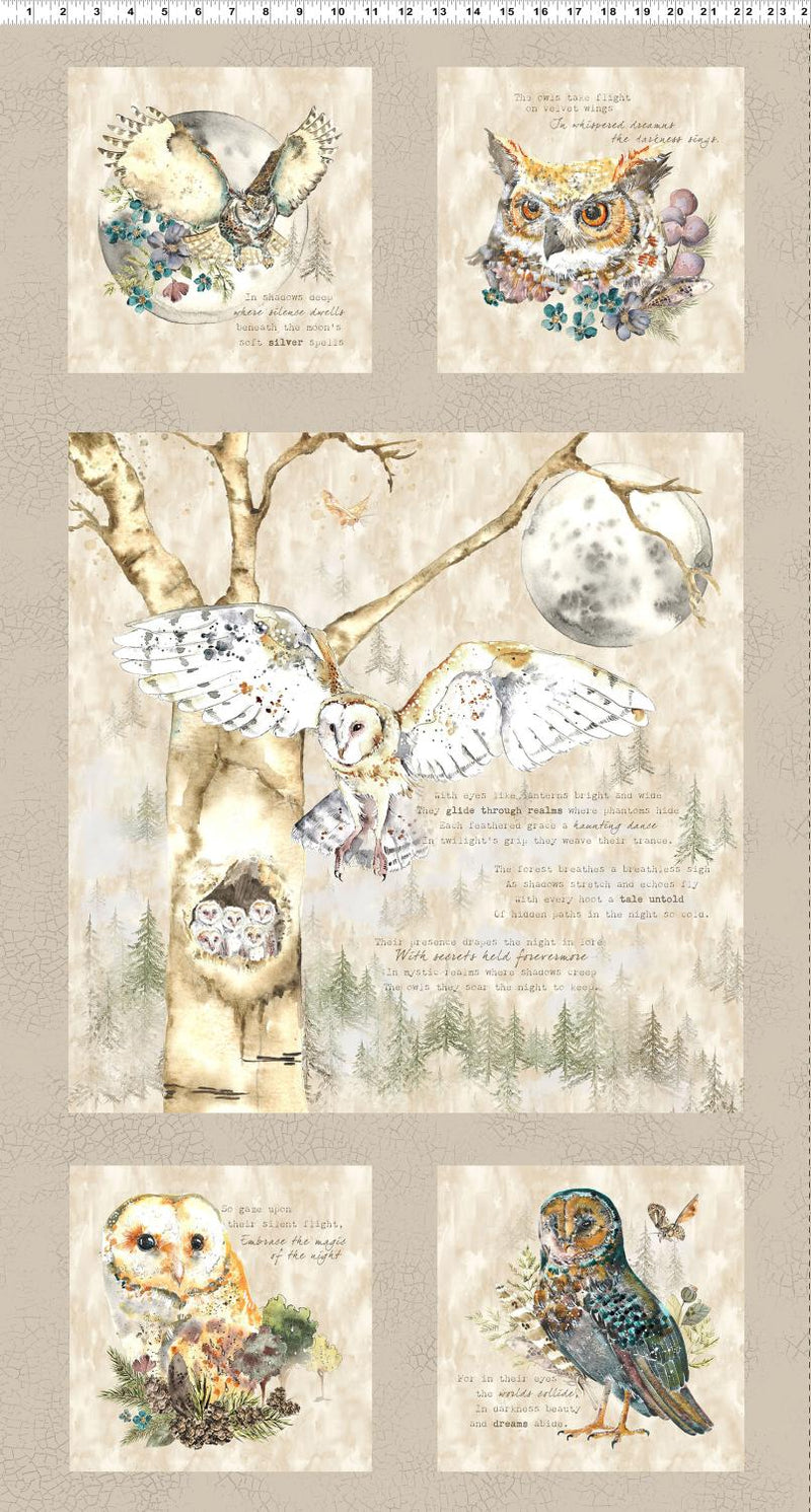 Clothworks, Night Whispers, Main Panel 24" X 42"