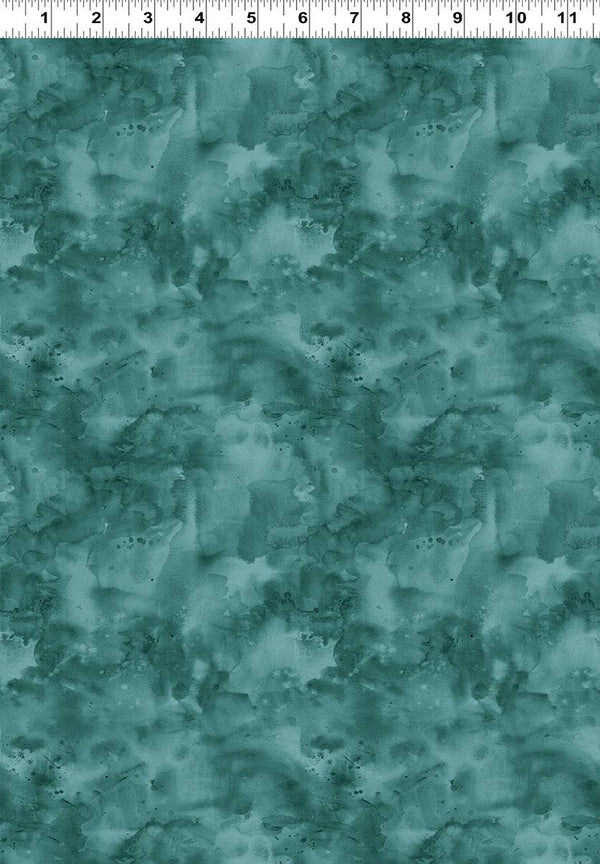 Clothworks, Night Whispers, Watercolor Wash, Teal