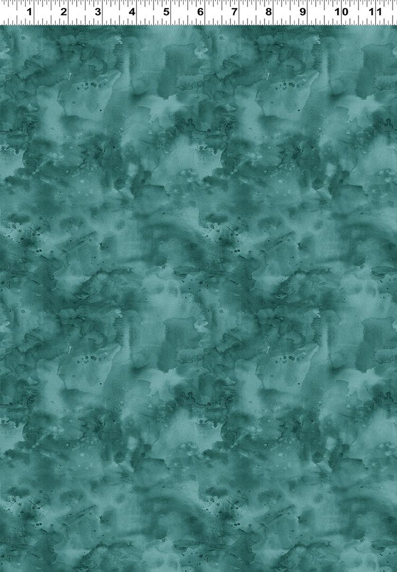 Clothworks, Night Whispers, Watercolor Wash, Teal