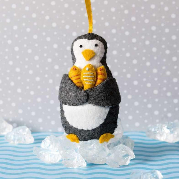 Corinne Lapierre Embroidery Kit, Felt Penguin