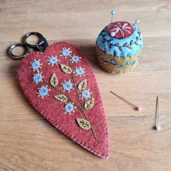 Corinne Lapierre Embroidery Kit, Scissors Pouch & Mini Pin Cushion