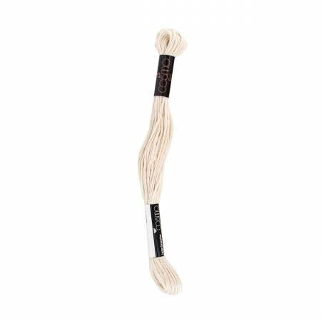 Cosmo Cotton Embroidery Floss 8m Skein Dark Oyster White # 2512-365